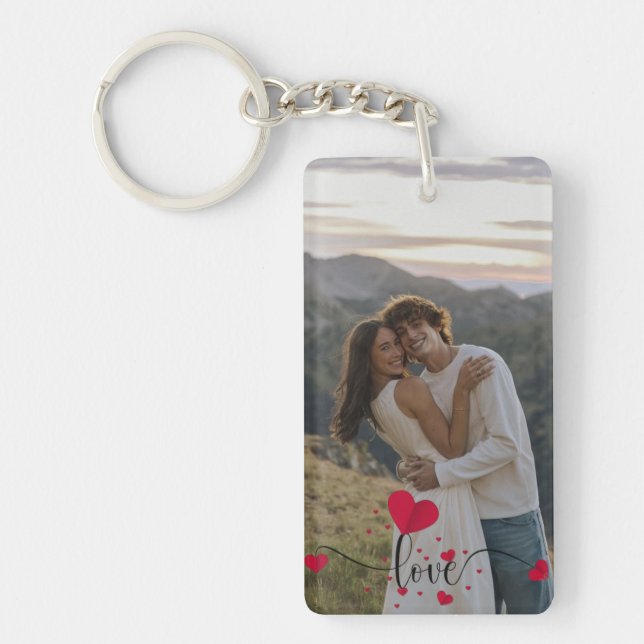 Personalized Couple Keychain with Photo – Custom  (Front)