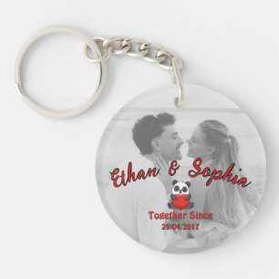 Personalized Couple Keychain with Romantic Message