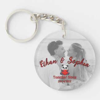 Personalized Couple Keychain with Romantic Message