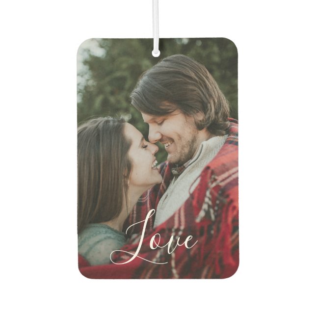 Personalized Couple Love Photo Air Freshener (Front)