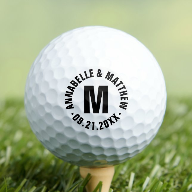 Personalized Couple Monogram Wedding Golf Balls (Personalized Couple Monogram Wedding Golf Balls)
