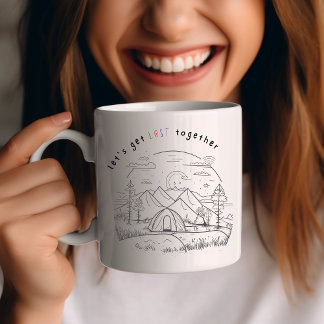 Personalized Couple Mug, Couple Mug, Camping Mug
