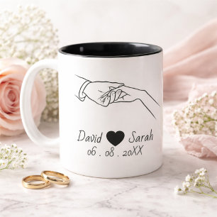 Personalized Couple Mug with Names & Date