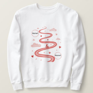 Personalized Couple Names Love Sweatshirt