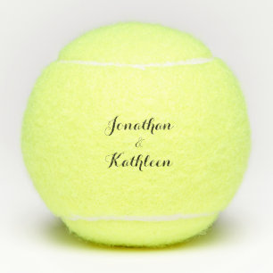 Personalized Couple Names Script Penn Tennis Balls
