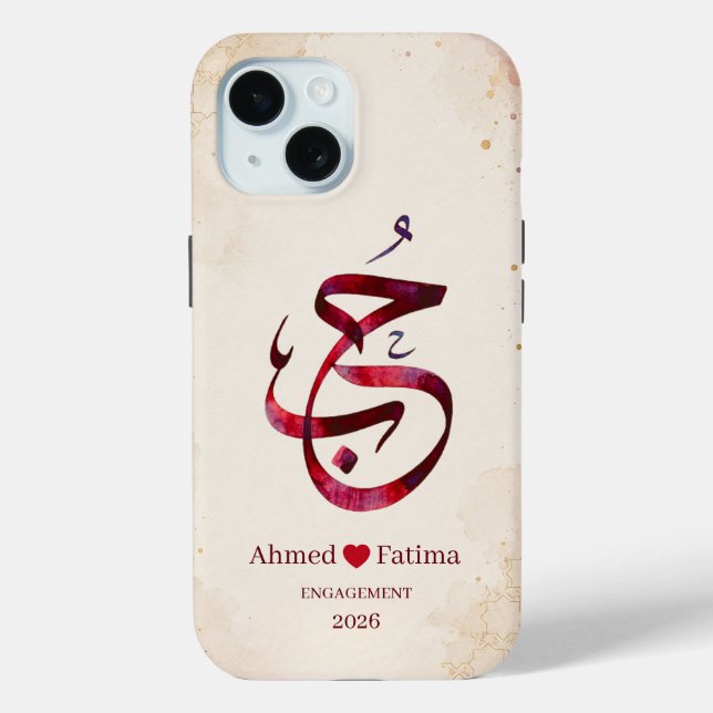 Personalized Couple Names Wedding Gift Case-Mate iPhone Case (Back)