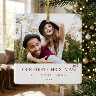 Personalized Couple Our First Christmas Ornament