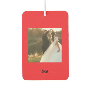 Personalized Couple Photo Car Air Freshener