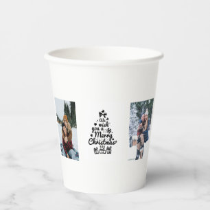 Personalized Couple Photo Christmas Mug Paper Cups