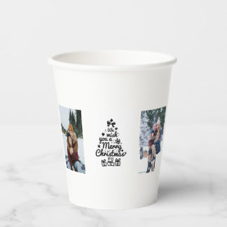 Personalized Couple Photo Christmas Mug Paper Cups