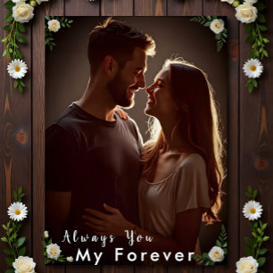 ✅Personalized Couple Photo Custom Engagement Gift Poster