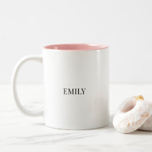 Personalized Couple Two-Tone Mug – Custom Name Val