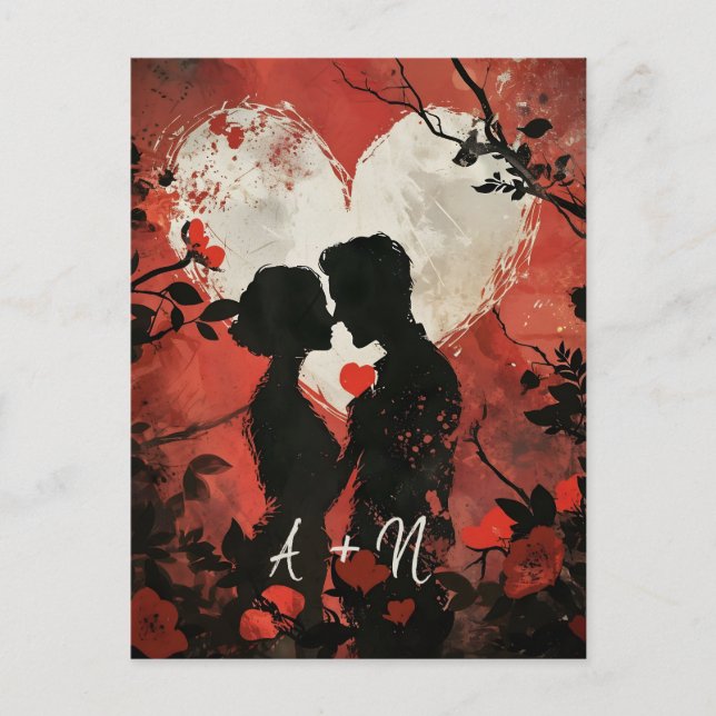 Personalized Couple Valentine's Day Postcard (Front)