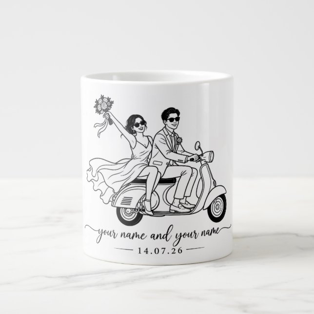 Personalized Couple Wedding Mug (Front)