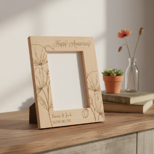 Personalized Couples Anniversary Etched Frames