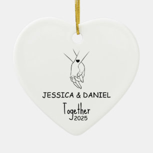 Personalized Couples Christmas Ornament 2025