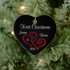 Personalized Couple's First Christmas Ornament