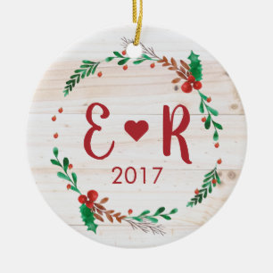Personalized Couple's Initials Ornament