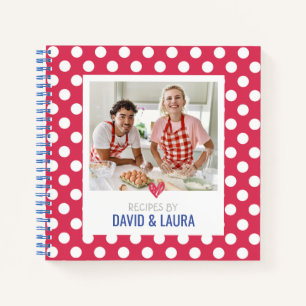 Personalized Couple's Memory Cookbook (Add Photo) Notebook