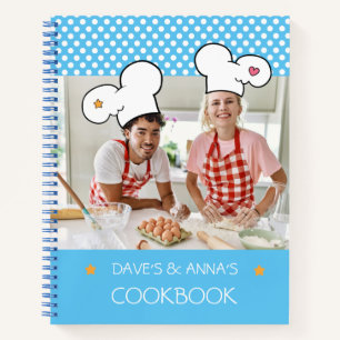 Personalized Couple's Memory Cookbook (Add Photo)  Notebook