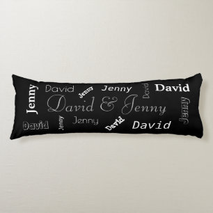 Personalized Couples Name Body Pillow