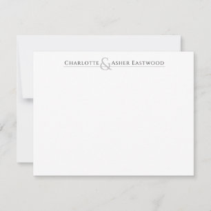Personalized Couples Stationery Notepad Card
