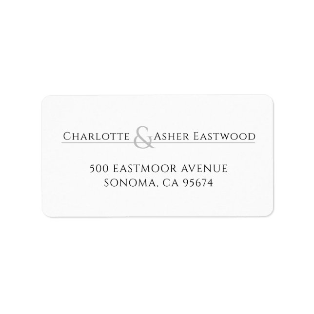 Personalized Couples Stationery Post-it Notes Label (Front)