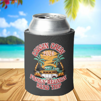 Personalized cousin crew family reunion can cooler