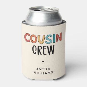 Personalized Cousin Crew Matching Cousins Gift Can Cooler