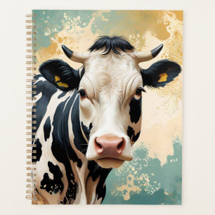 Personalized Cow Portrait Colour Splash Planner