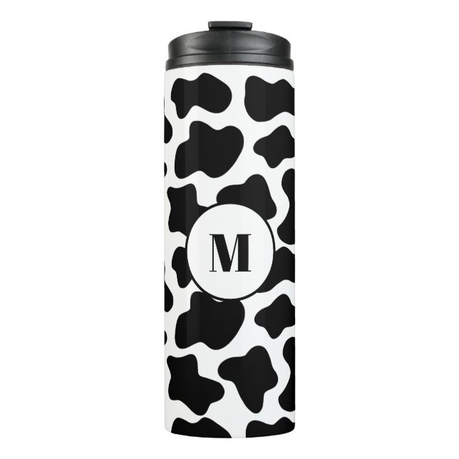 Personalized Cow Print  Thermal Tumbler (Front)