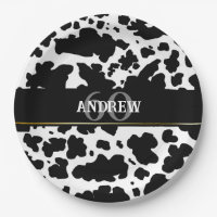 Personalized Cow Spots Print Farmer 60 Birthday