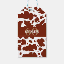 Personalized Cow Spots Print Farmer Birthday