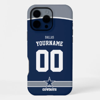 Personalized Cowboys Jersey American Football iPhone 16 Pro Max Case