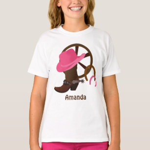 Personalized Cowgirl Basic T-shirt