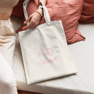 Personalized Cowgirl Hat Bachelorette  Tote Bag