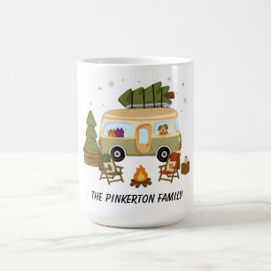 Personalized Cozy Christmas Camper Coffee Mug