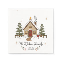 Personalized Cozy Christmas Cottage