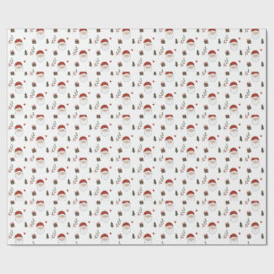 Personalized Cozy Santa Christmas Wrapping Paper