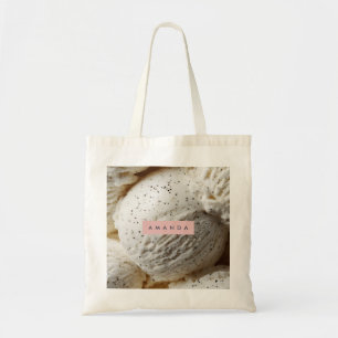 Personalized Cozy Vanilla Bean Ice Cream Aesthetic Tote Bag