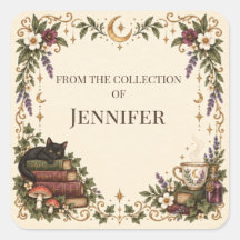 Personalized Cozy Witchy Bookplate