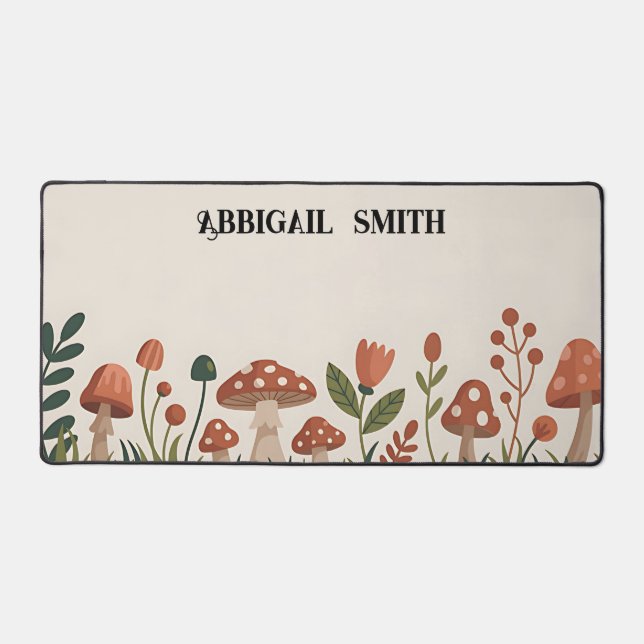 Personalized Cozy Woodland Mushrooms (Recto)