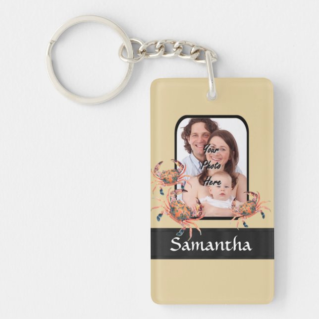 Personalized crab keychain (Front)