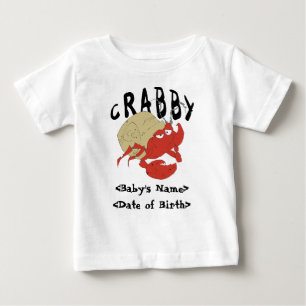 Personalized Crabby New Baby T-Shirt
