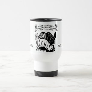 Personalized Cracked Friends Travel Mug
