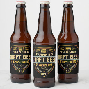 Personalized Craft Beer Label Brewing Company Bar
