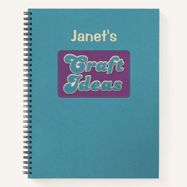 Personalized Craft Ideas Notebook (Front)