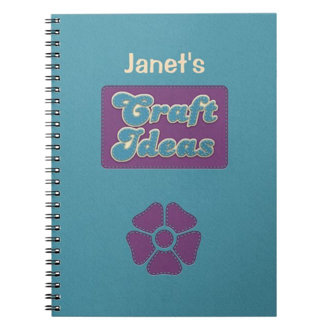 Personalized Craft Ideas Notebook (Front)