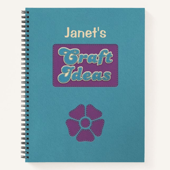 Personalized Craft Ideas Notebook (Front)