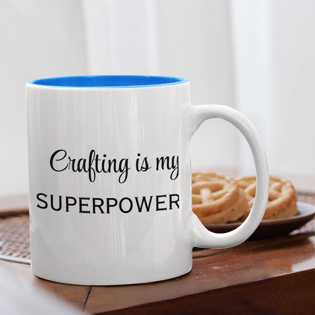 Personalized Craft Saying 11oz Two-Tone Coffee Mug (Creator Uploaded)